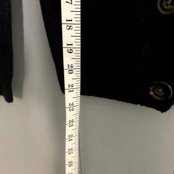 Hollister Y2K Navy Blue Wool Blend Preppy Classic Minimalist Cardigan S - Picture 4 of 6